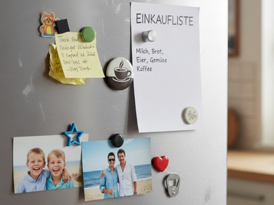 Magnettafel nach Maß an Kühlschrank